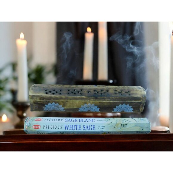 HEM Precious White Sage 20 Incense Sticks Relaxation Meditation - Picture 5 of 11
